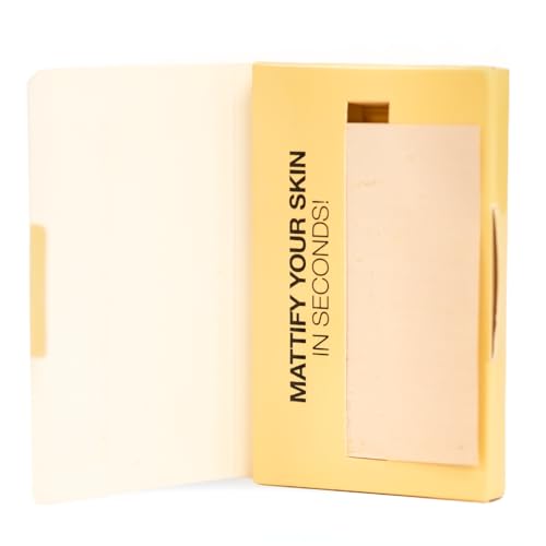 Palladio rice paper blotting sheets in three shades blend with skin tones.