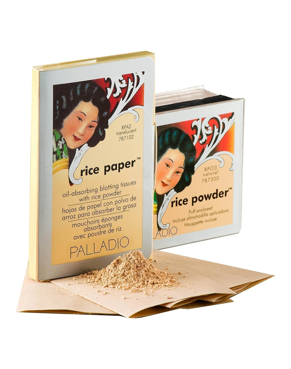Palladio rice paper blotting sheets are portable for on the go use.