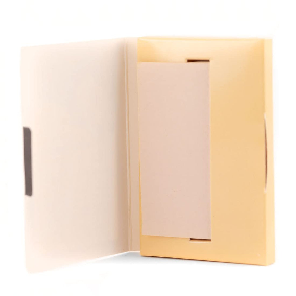 Palladio rice paper with rice powder helps reduce shine without heavy residue.