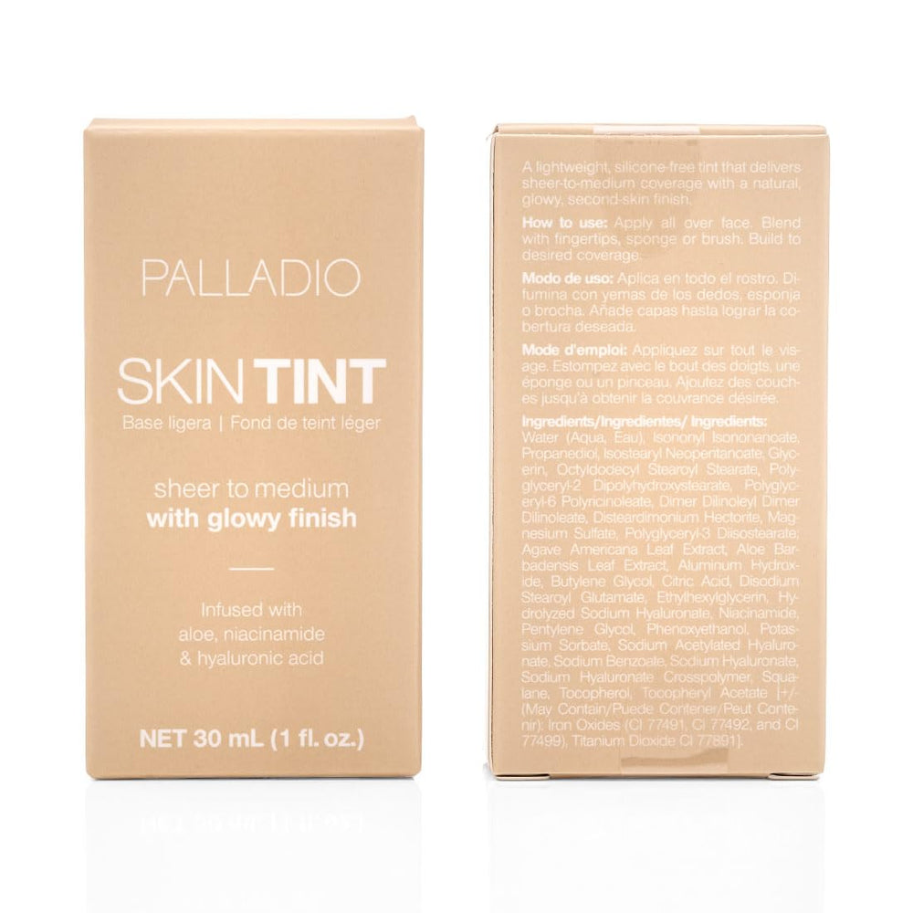 Palladio Skin Tint fórmula vegana y cruelty-free para piel consciente.