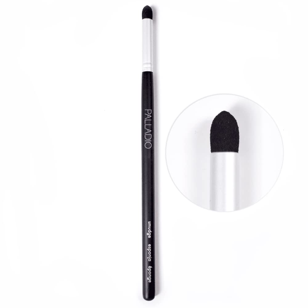 Palladio Smudge Brush with pointed sponge head for precise, smoky eye diffusion.