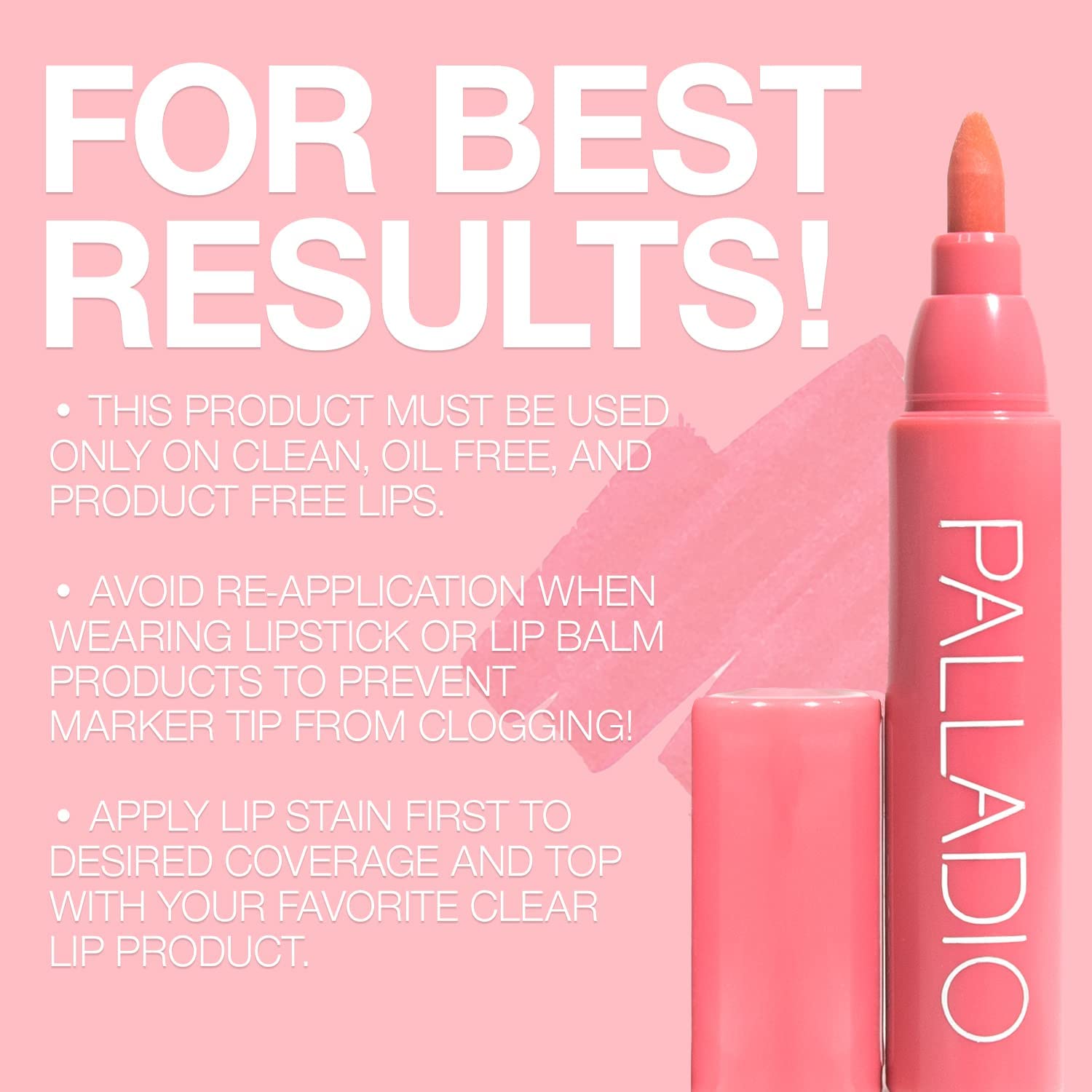 Palladio tinta labial Berry larga duración para retoques rápidos.
