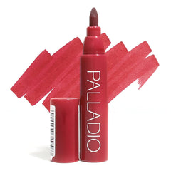 Palladio tinta labial Berry con punta cizalla para aplicación precisa y uniforme.