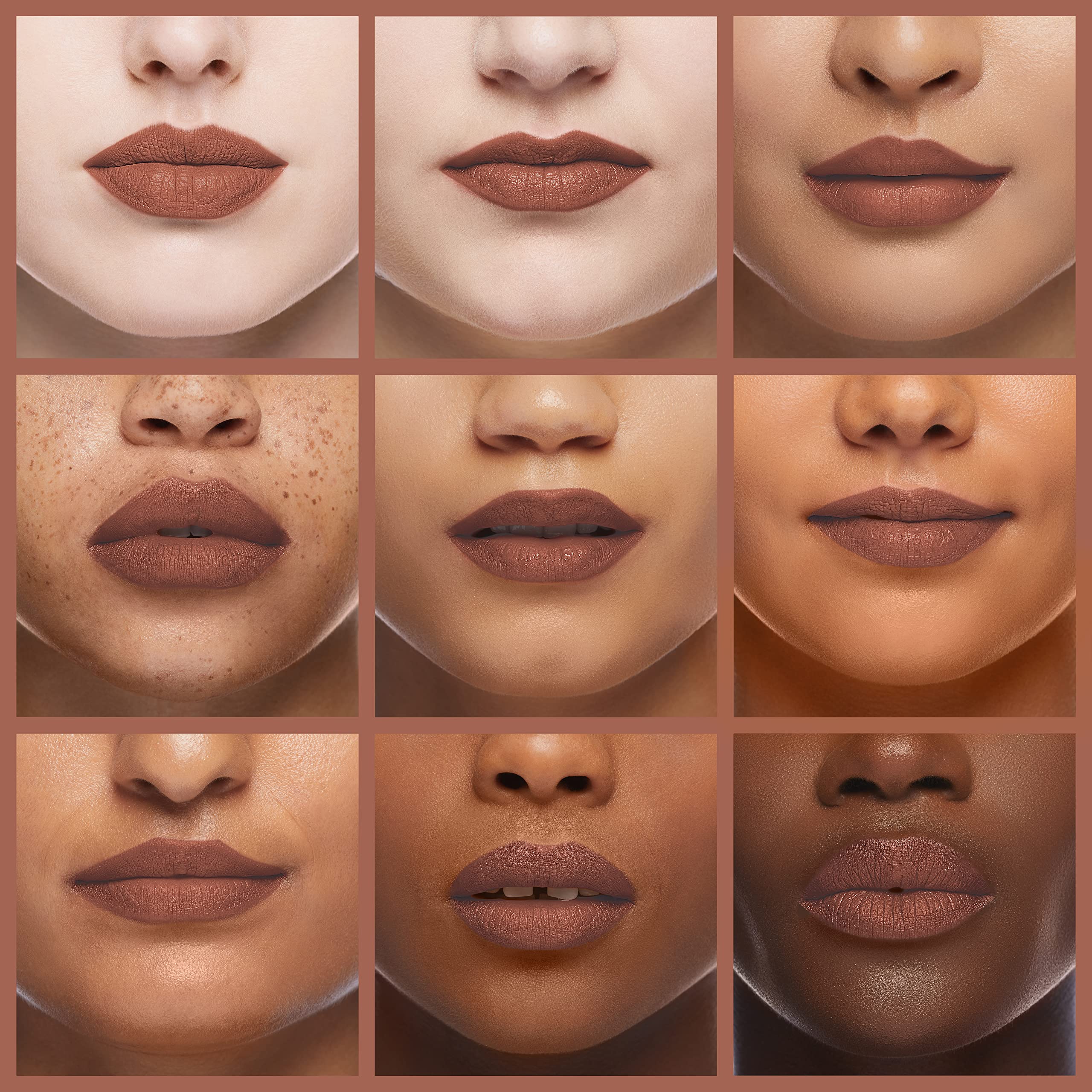 Tinta labial Palladio resistente al agua para labios definidos.