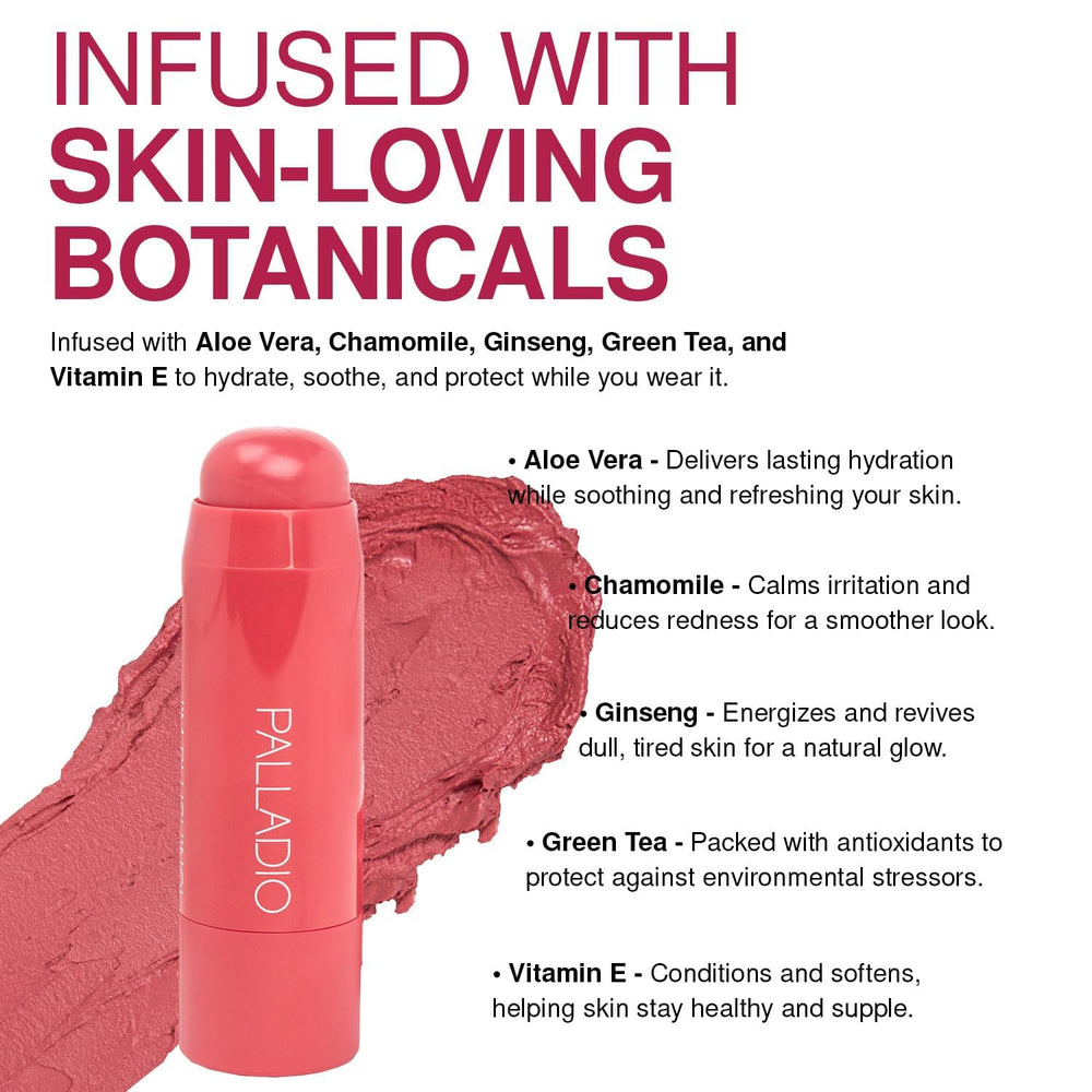 Tono natural rosa Palladio para un look suave.