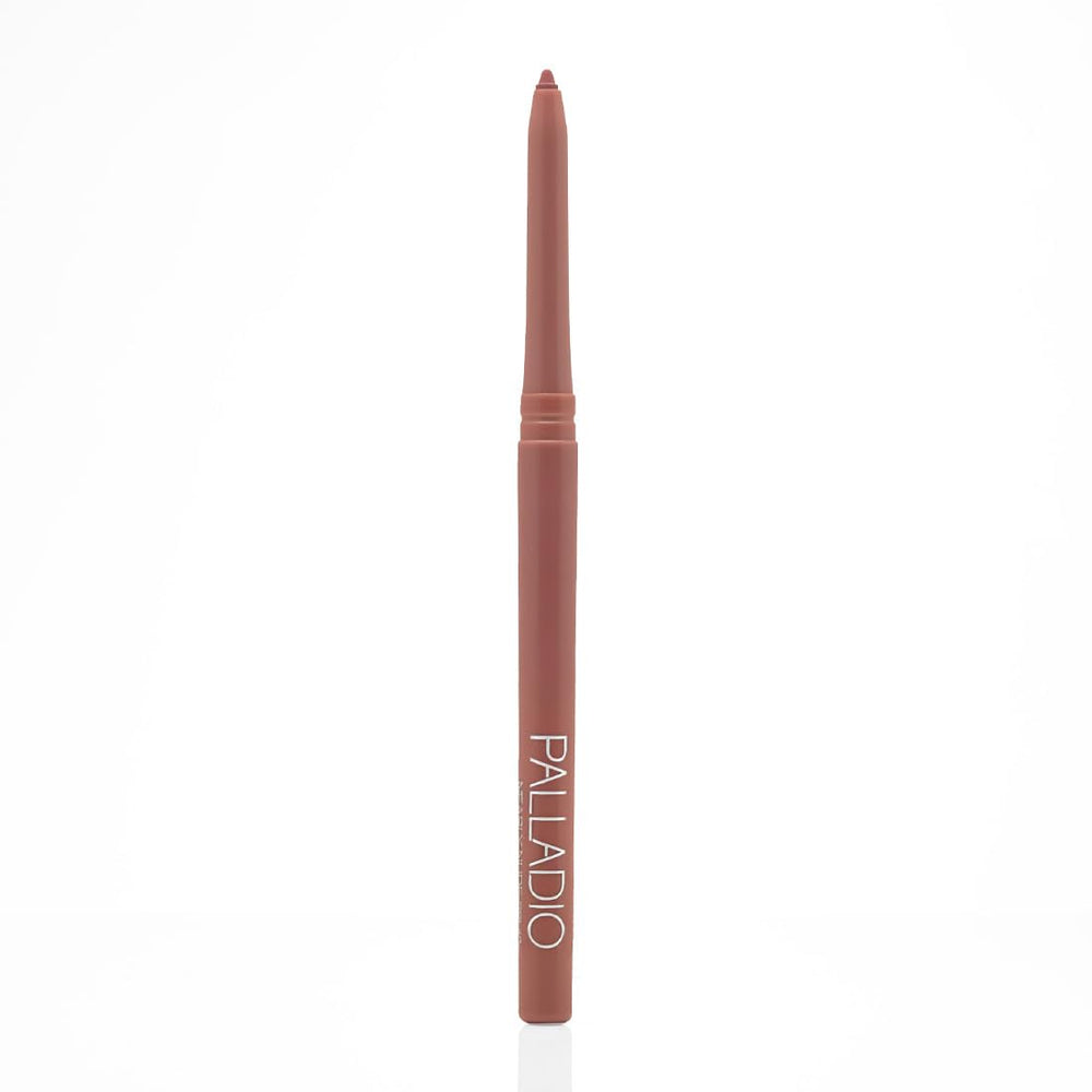 Palladio twist-up lip liner packaging designed for quick, tidy touchups.