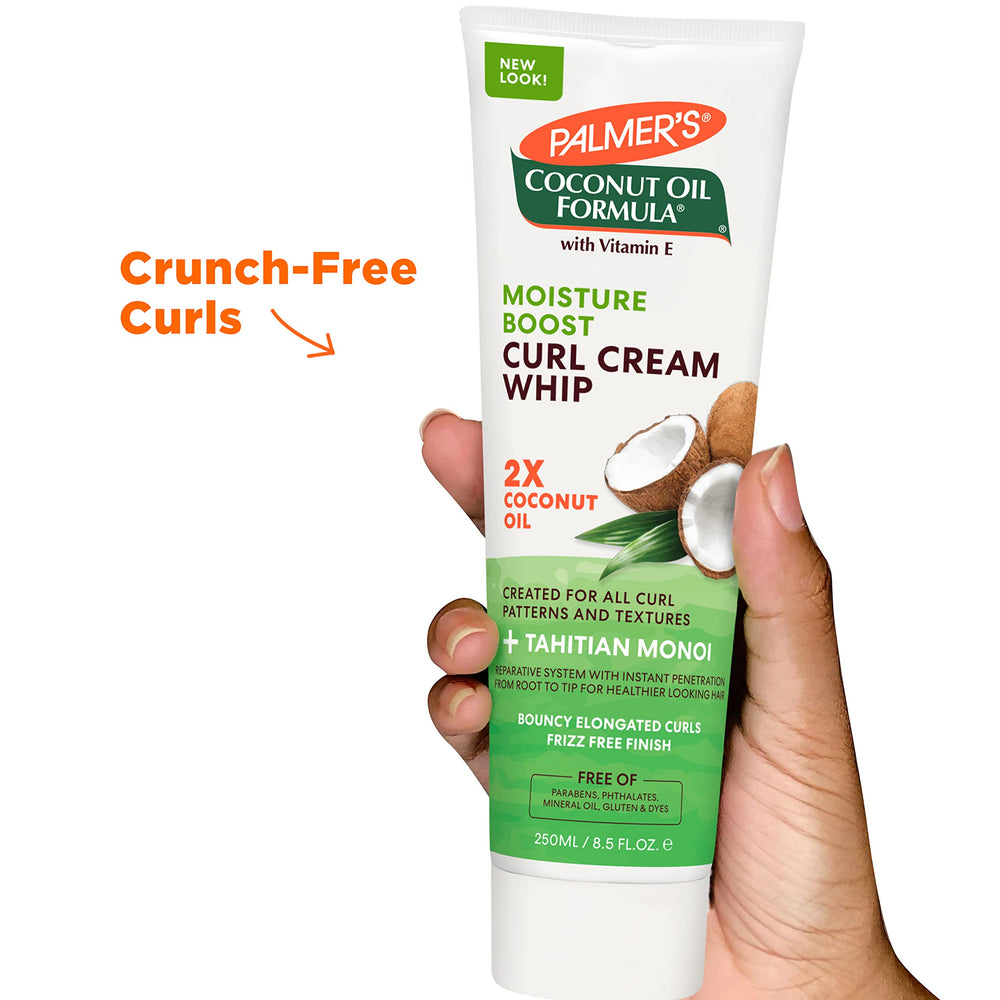 Palmer's coconut oil formula improves glide for easy sculpting and styling.