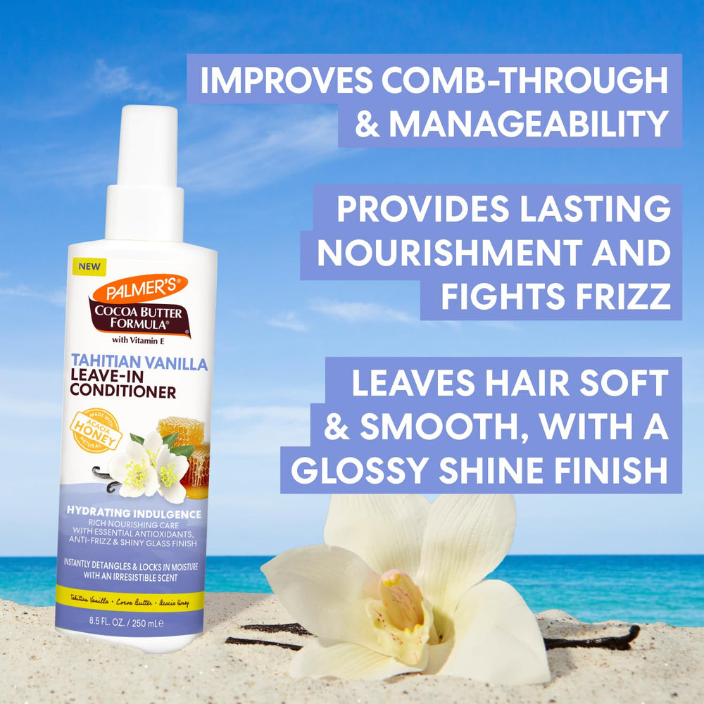 Palmer's Cocoa Butter formula ingredients highlight hydration and shine.
