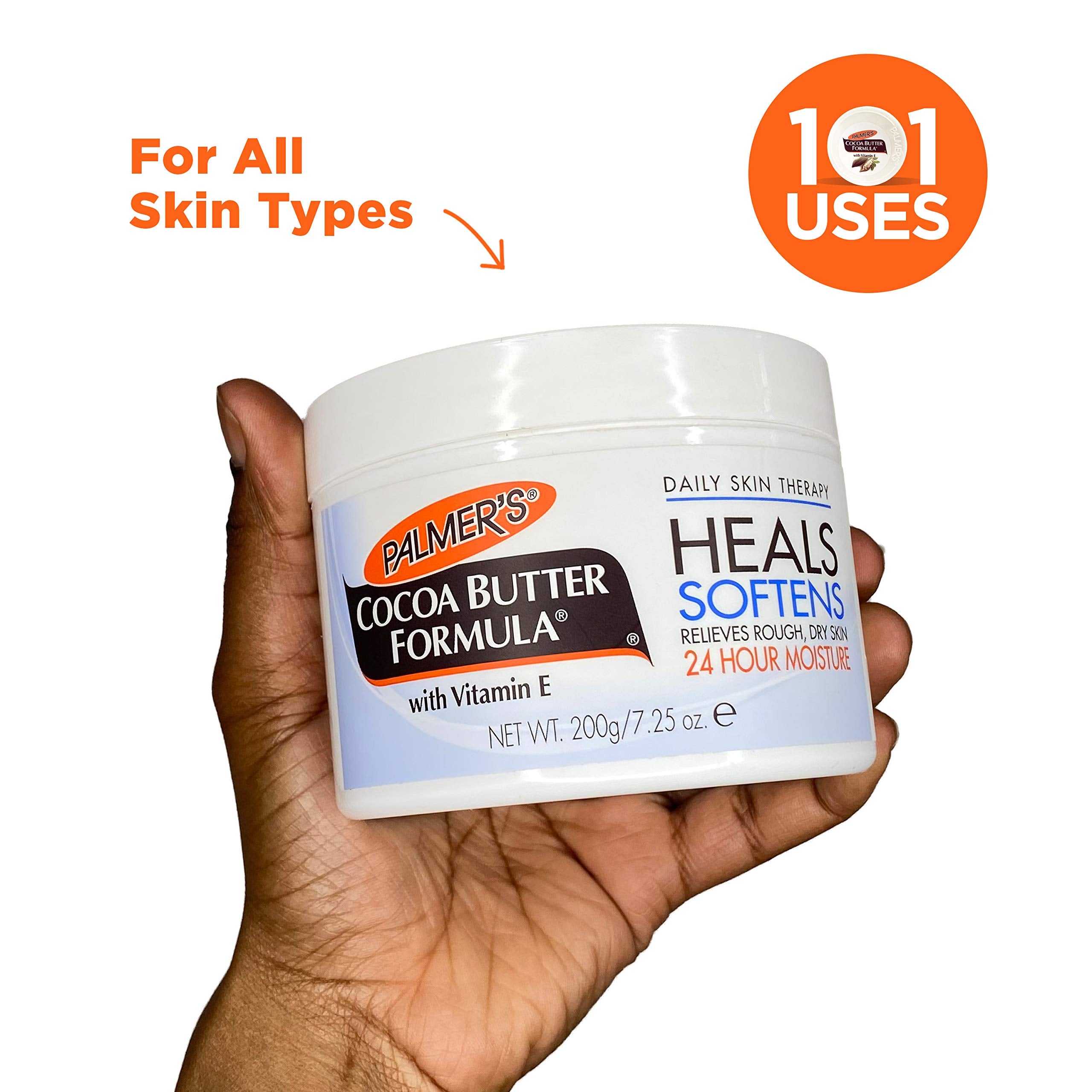 Palmer's Cocoa Butter solid 3-pack pack-shot illustrates value and convenience.