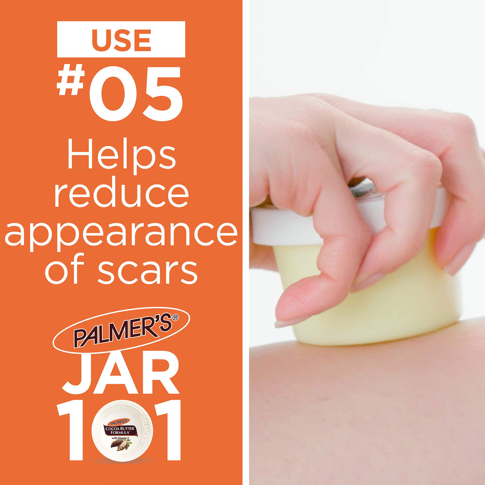 Palmer's Cocoa Butter solid bar touching skin for a nourishing feel.
