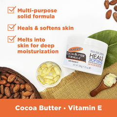 Palmer's Daily Skin Therapy solid balm texture highlights rich, moisturizing consistency.