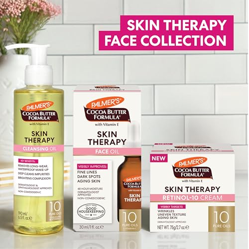 Palmer's Face Oil paired with roller routine for smoother application