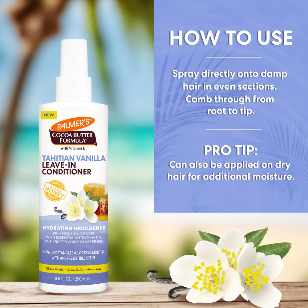 Heat protection from Palmer's spray helps during styling with hot tools.