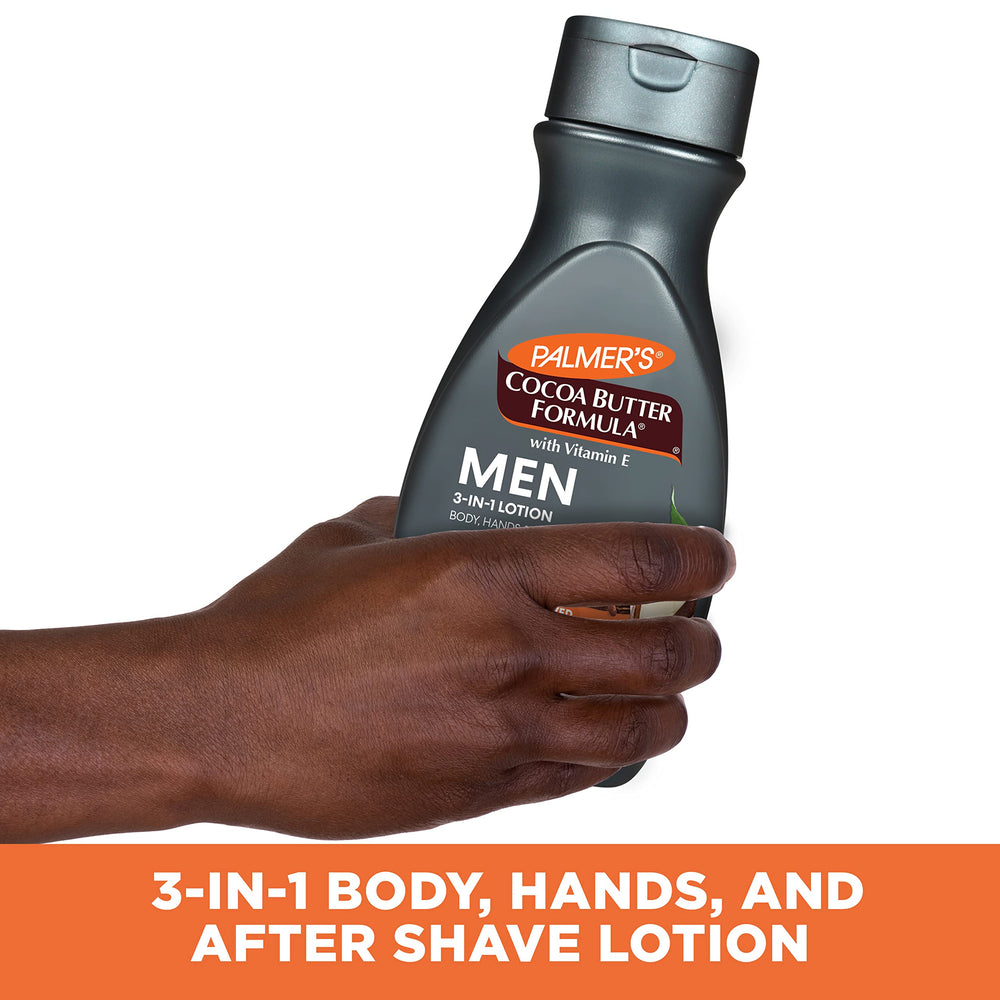 Palmer's 3in1 hand-application demonstrates fast-absorbing formula leaving skin non-greasy.