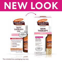Palmer's Skin Therapy Face Oil in amber glass bottle preserves ingredients