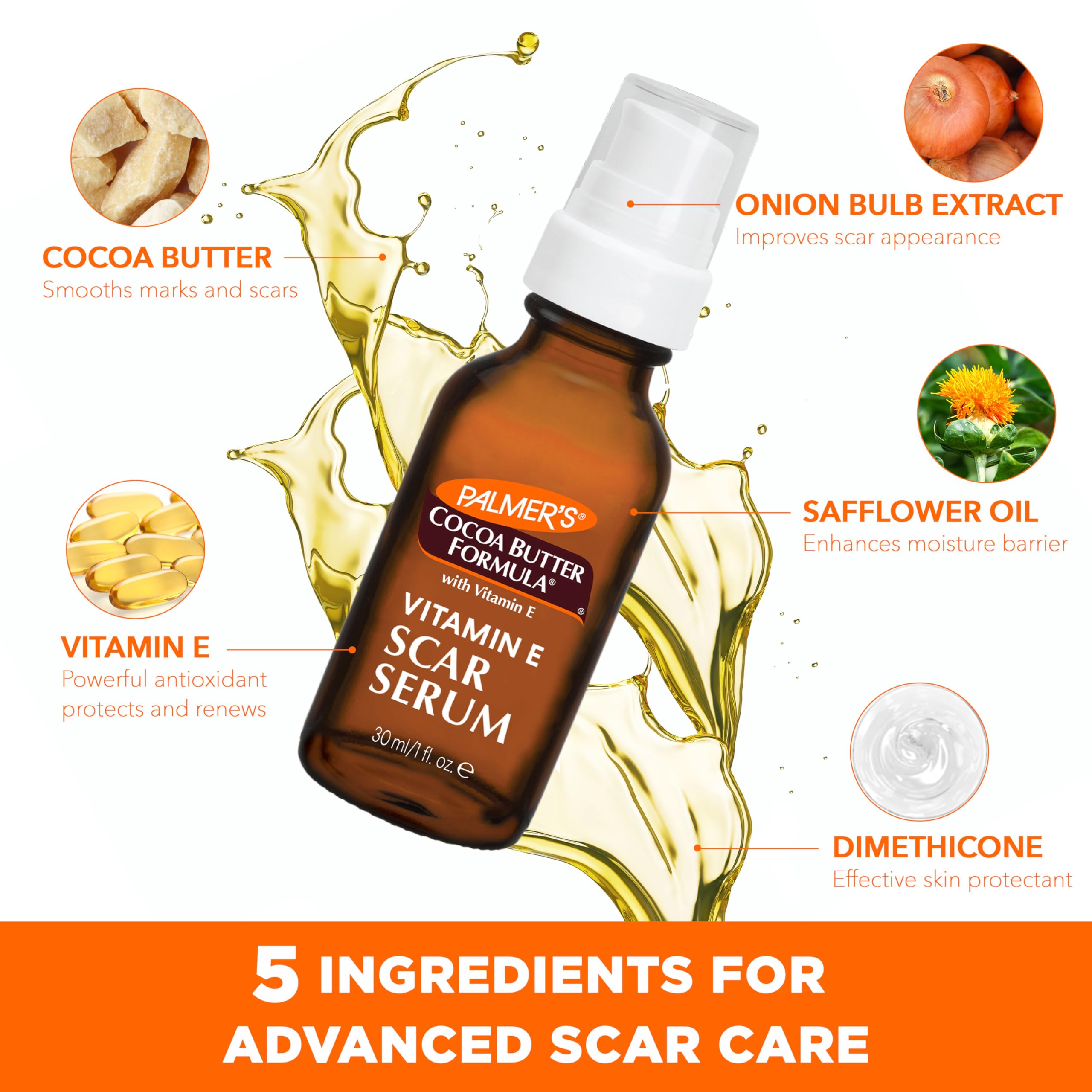 Palmer's serum sin fragancia, adecuado para piel sensible.