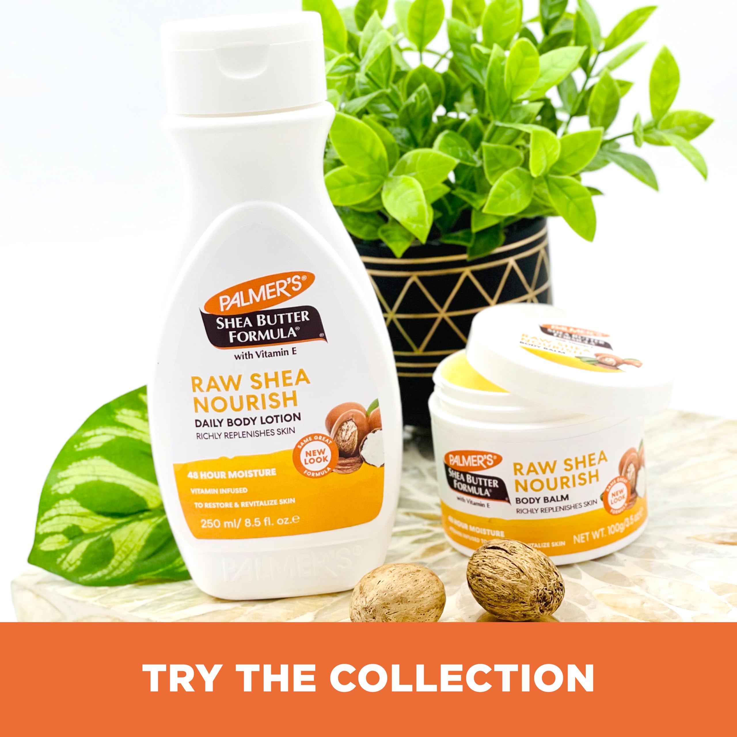 Palmer's Shea Formula Origen África, manteca de karité de fuente sostenible.