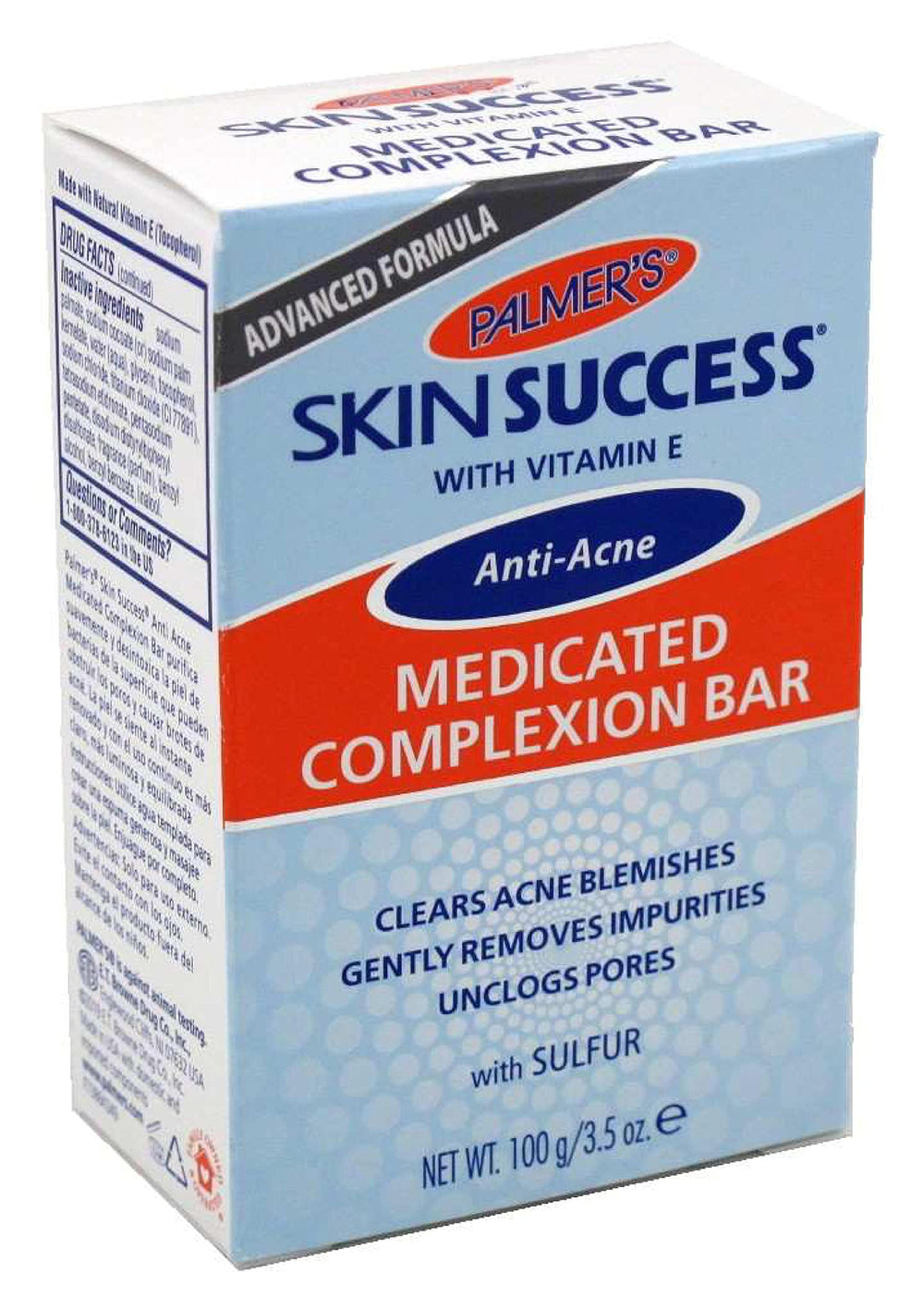 Palmer's Vitamin E-enriched bar supports balanced skin tone.