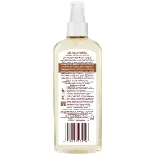 Palmer's Aceite Coco Fórmula se absorbe rápidamente para piel suave.
