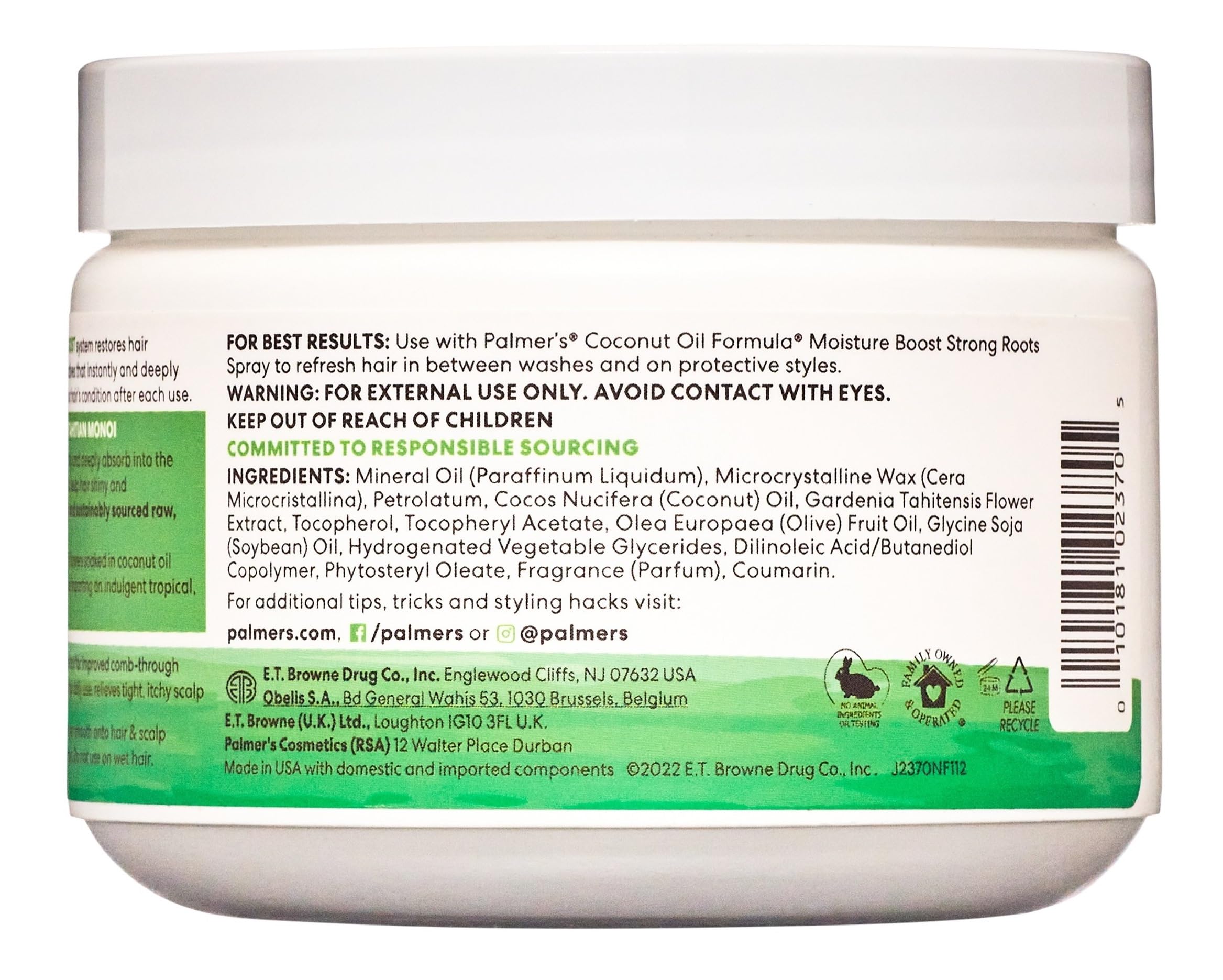 Palmer’s Aceite de Coco Formula Moisture Gro, aplicación suave, ayuda a desenredar y a calmar el cuero cabelludo.