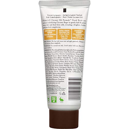 Palmer's con camomila calma la piel durante la exfoliación suave