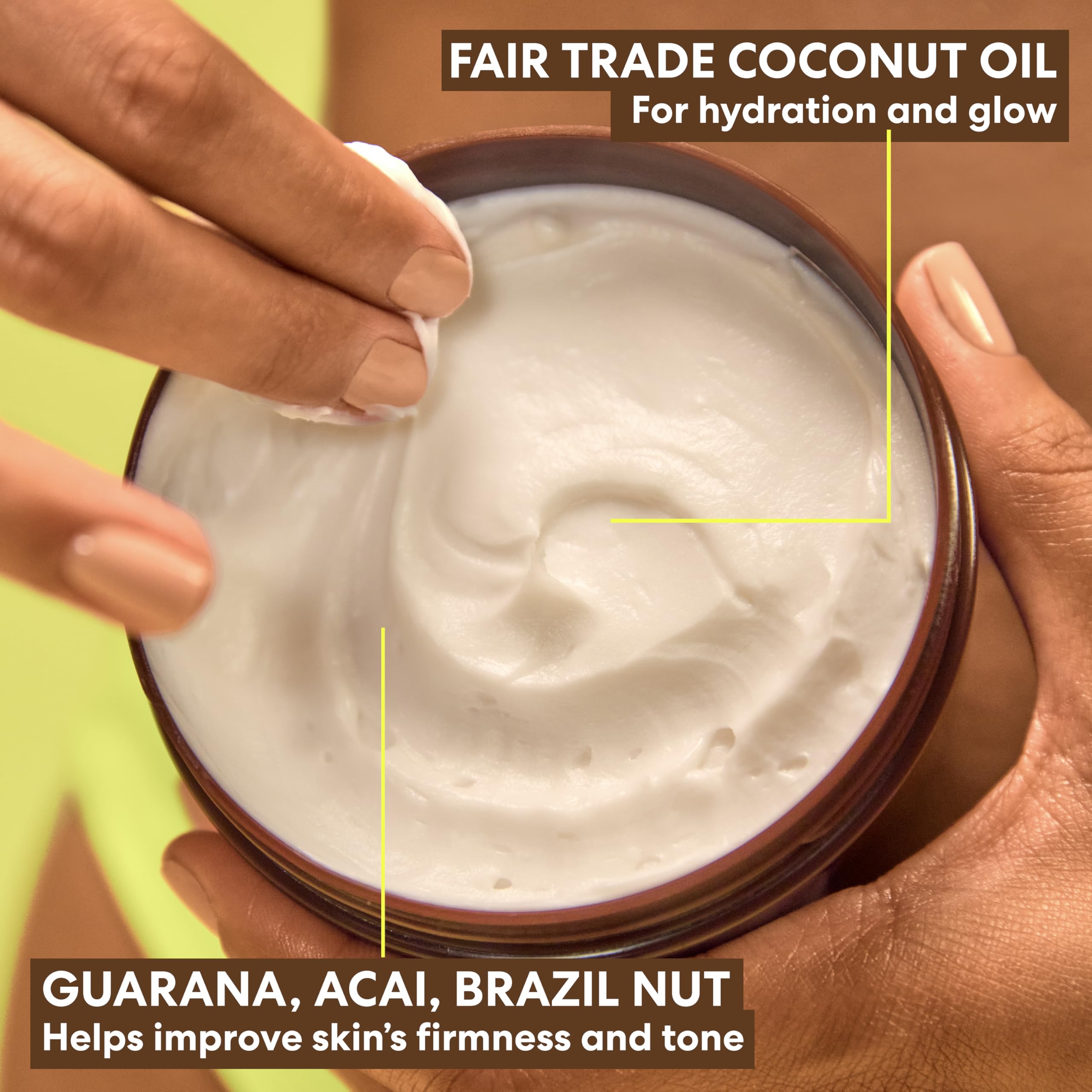 Abdomen firme y tacto suave tras usar Palmer's Coco Cream.