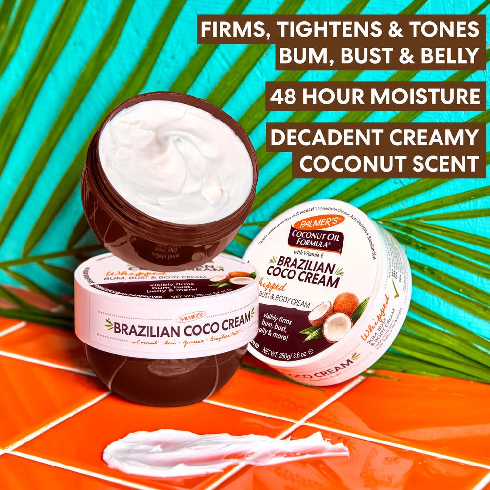 Palmer's Coco Cream ofrece firmeza en glúteos por su fórmula de coco.