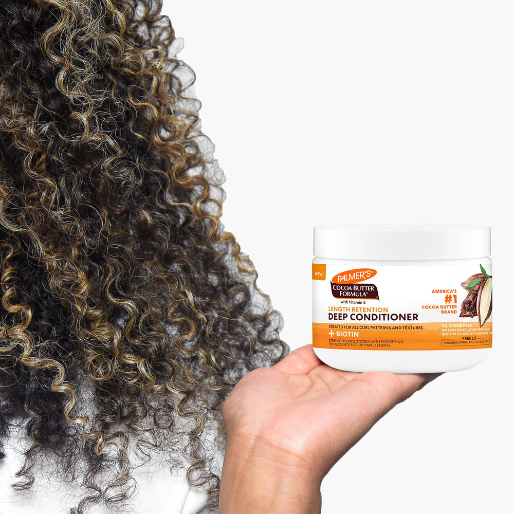 Palmer's deep conditioner texture locking in moisture for curls