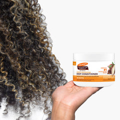 Palmer's deep conditioner texture locking in moisture for curls