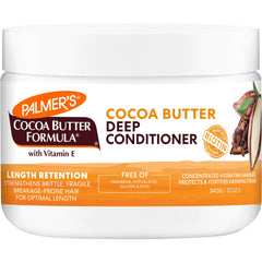 Palmer's cocoa butter biotin deep conditioner bottle boosts moisture for healthy curls