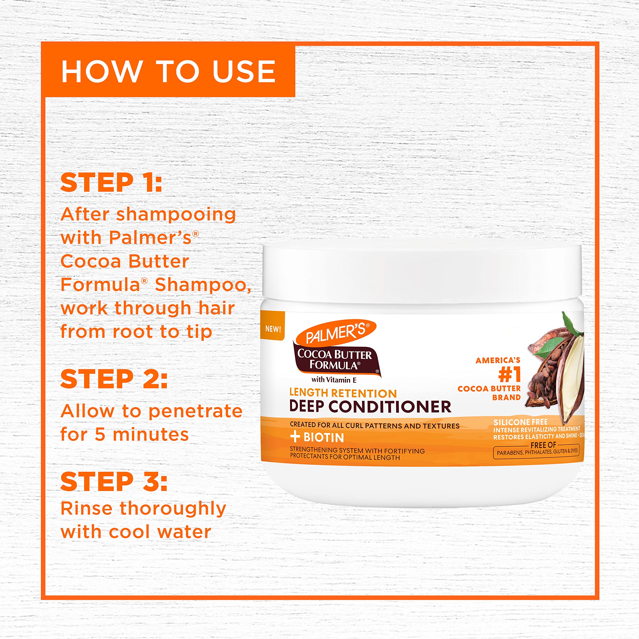 Twist hairstyle with moisturized hair after using Palmer's conditioner