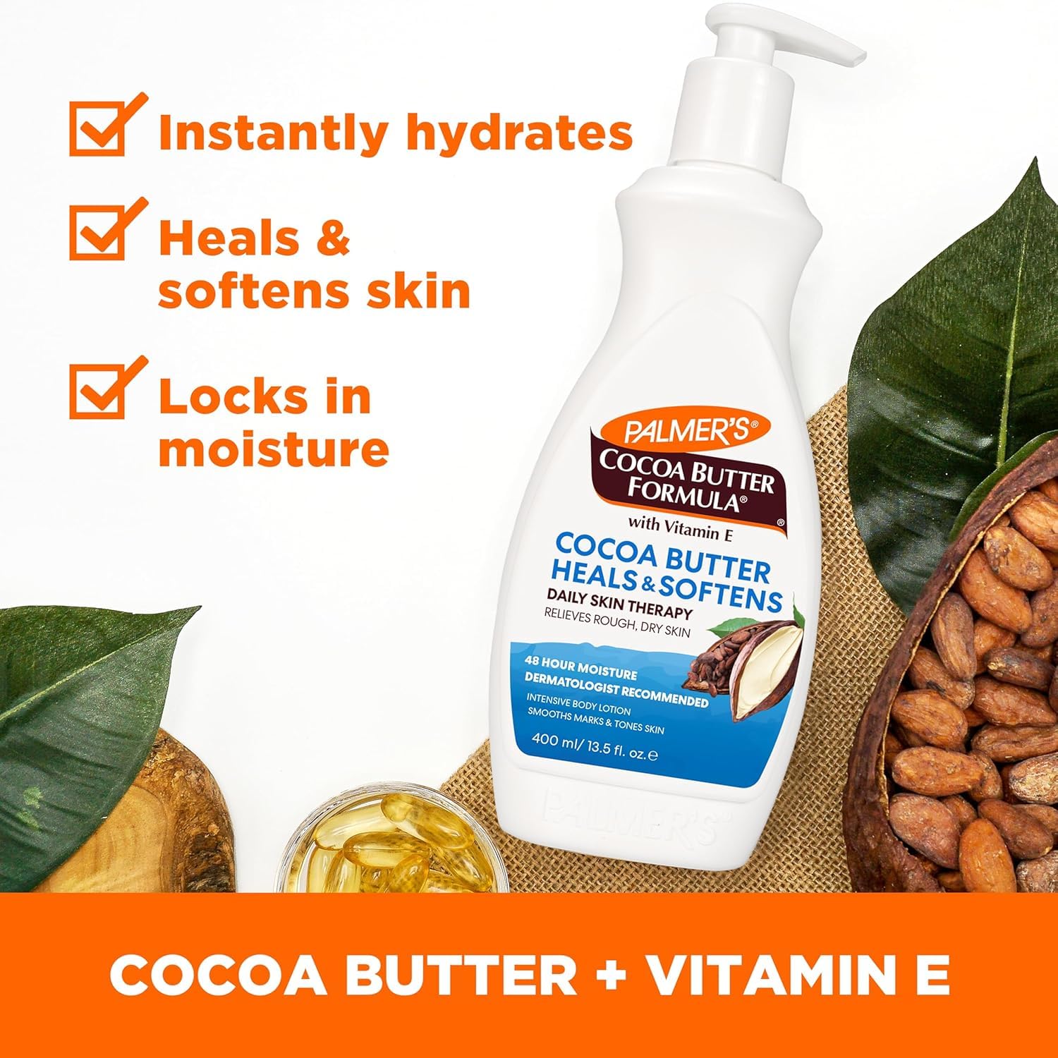 Palmer's Cocoa Butter Formula Daily Skin Therapy: textura cremosa ideal para piel seca.