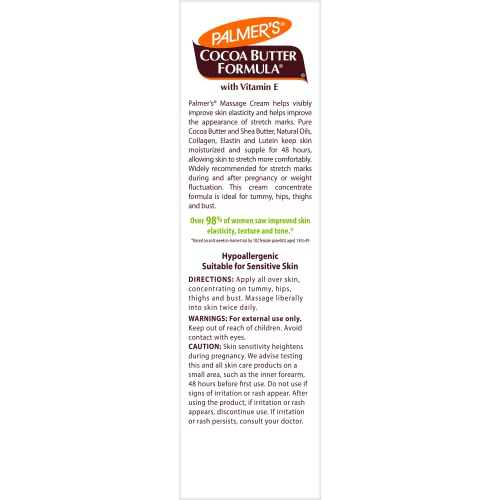 Palmer's Cocoa Butter Massage Cream close-up of creamy texture for skin care