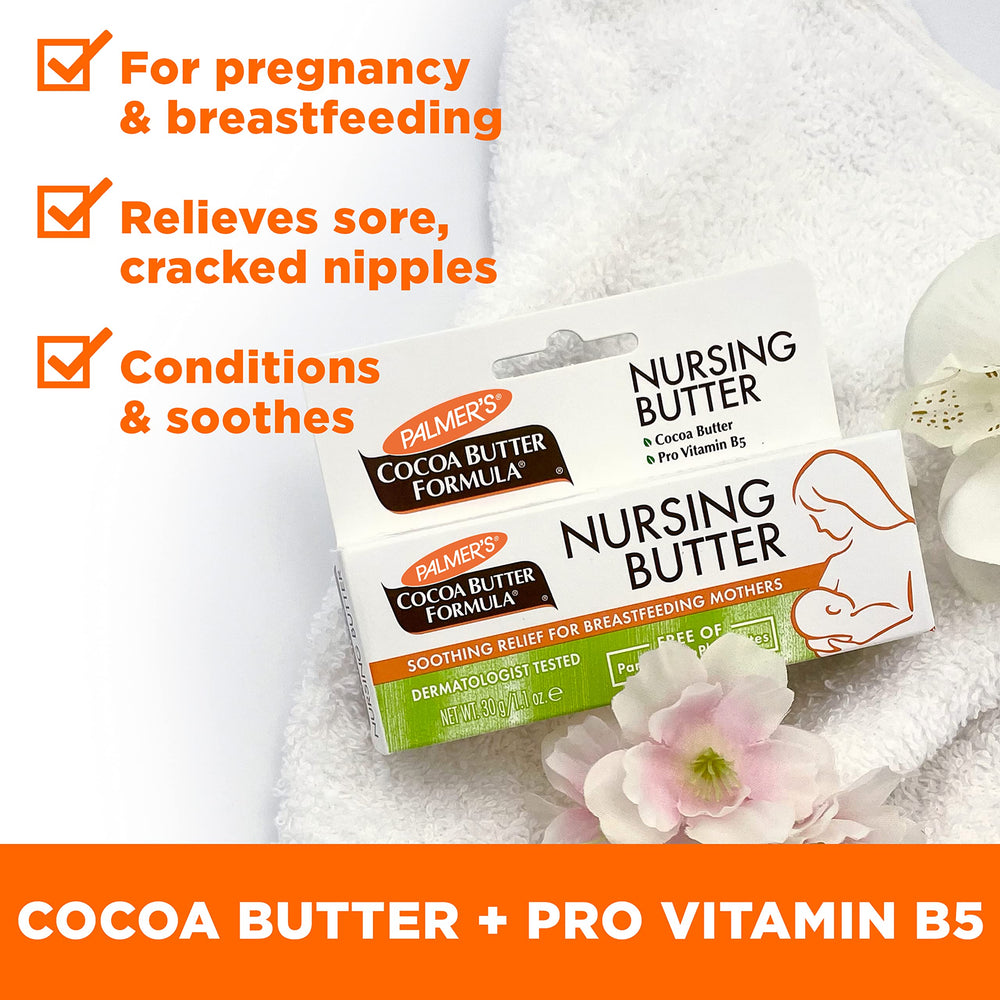 Cocoa and shea butter ingredients in Palmer's natural factors