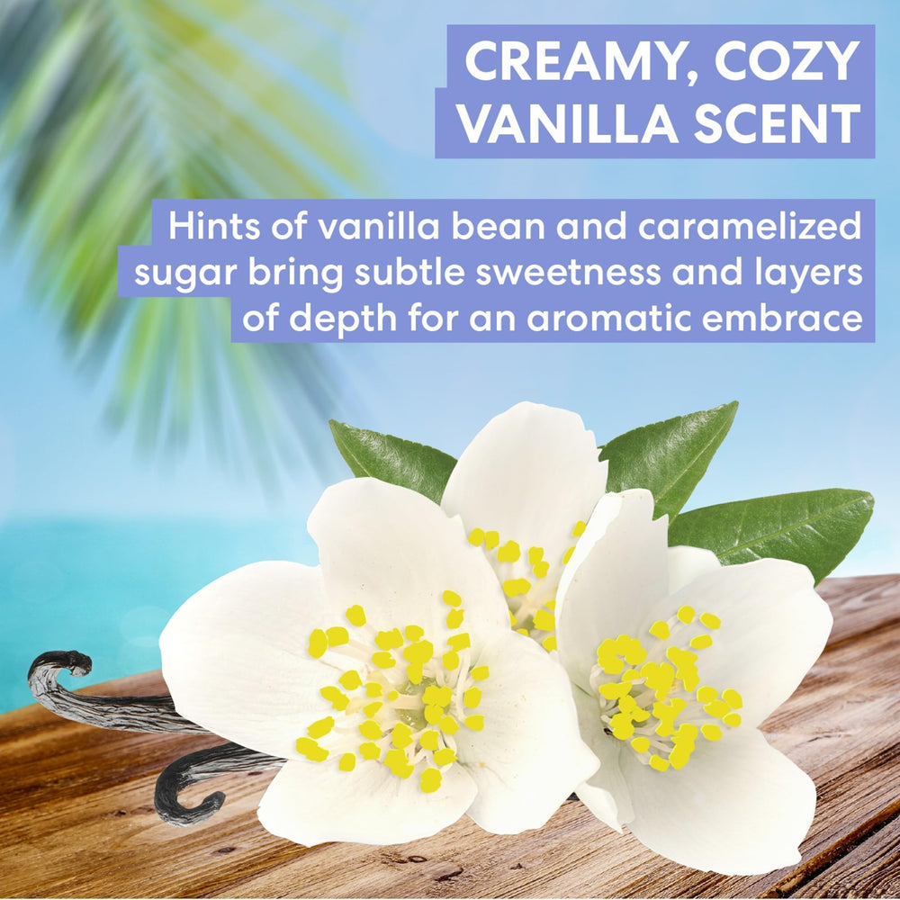 Hands applying Palmer's Tahitian Vanilla lotion from the pump for smooth skin.