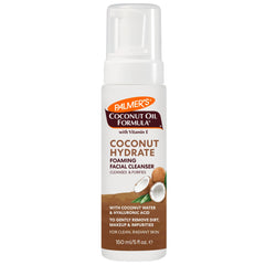 Palmer's Coconut Hydrate Foaming Cleanser bottle pump for gentle cleansing and hydration.