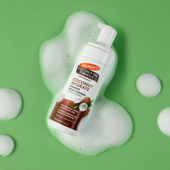 Palmer's Coconut Hydrate Foaming Cleanser close-up of texture, nourishing skin and removing impurities.