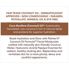 Packaging on shelf for Palmer's Coconut Water Face Moisturizer