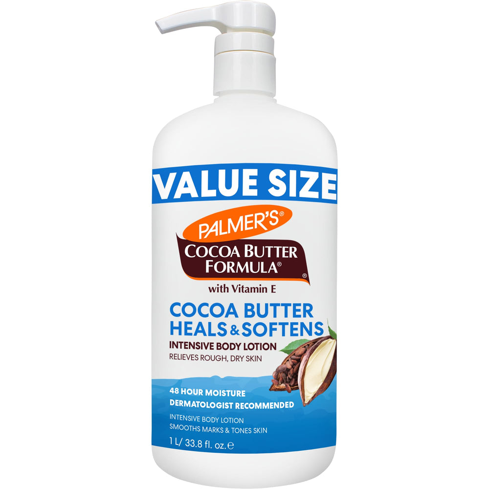 Palmer's Cocoa Butter Formula: botella con dispensador para hidratación profunda diaria