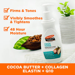 Palmer's ingredientes clave: vitamina E y manteca de cacao para hidratación.