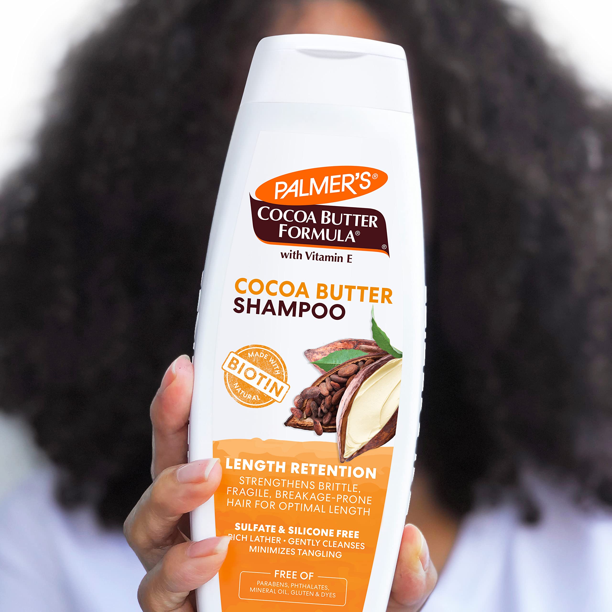 Palmer's Length Retention Shampoo silicone-free formula; gentle cleansing.