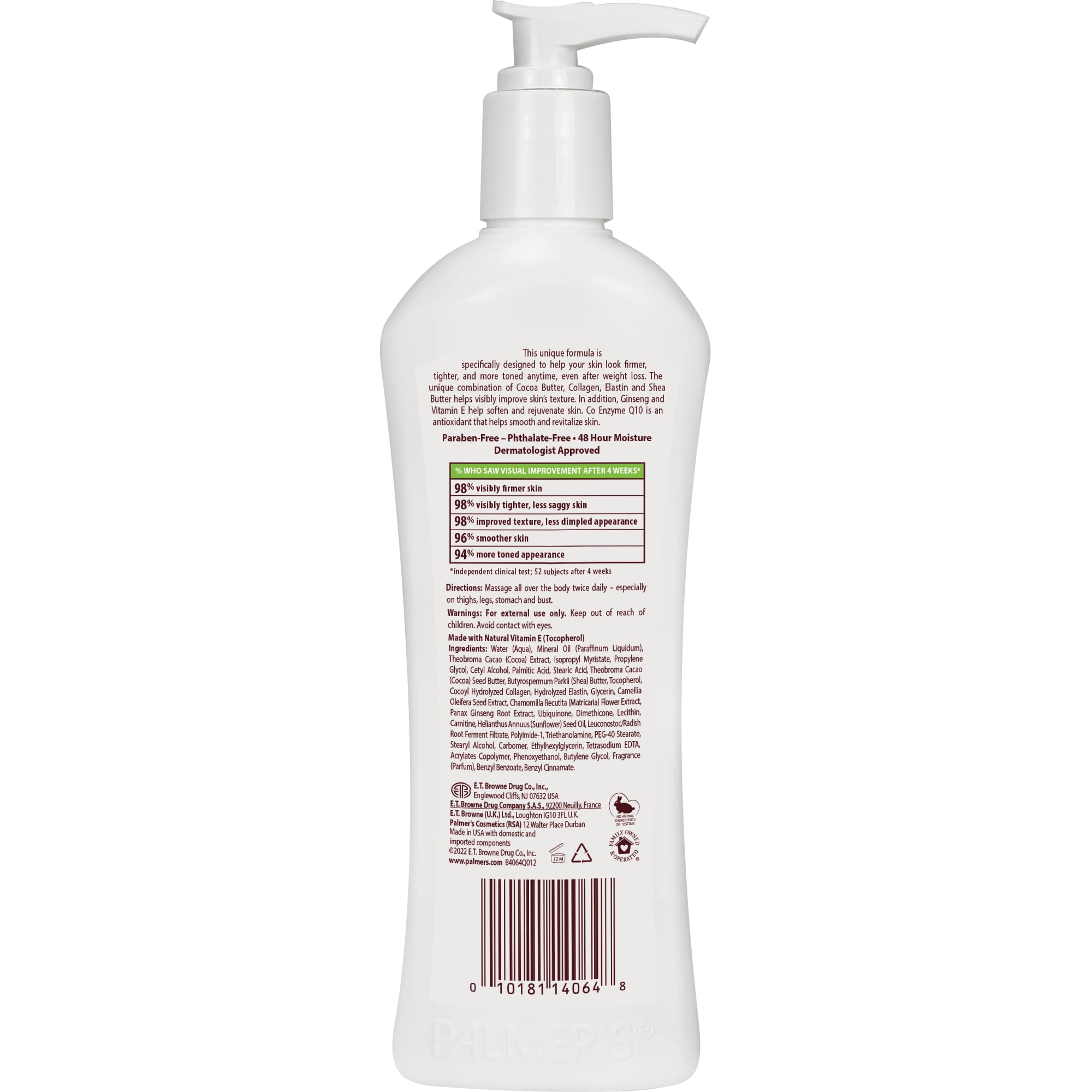 Palmer's Cocoa Butter product on a shelf highlights natural, sustainable skincare.