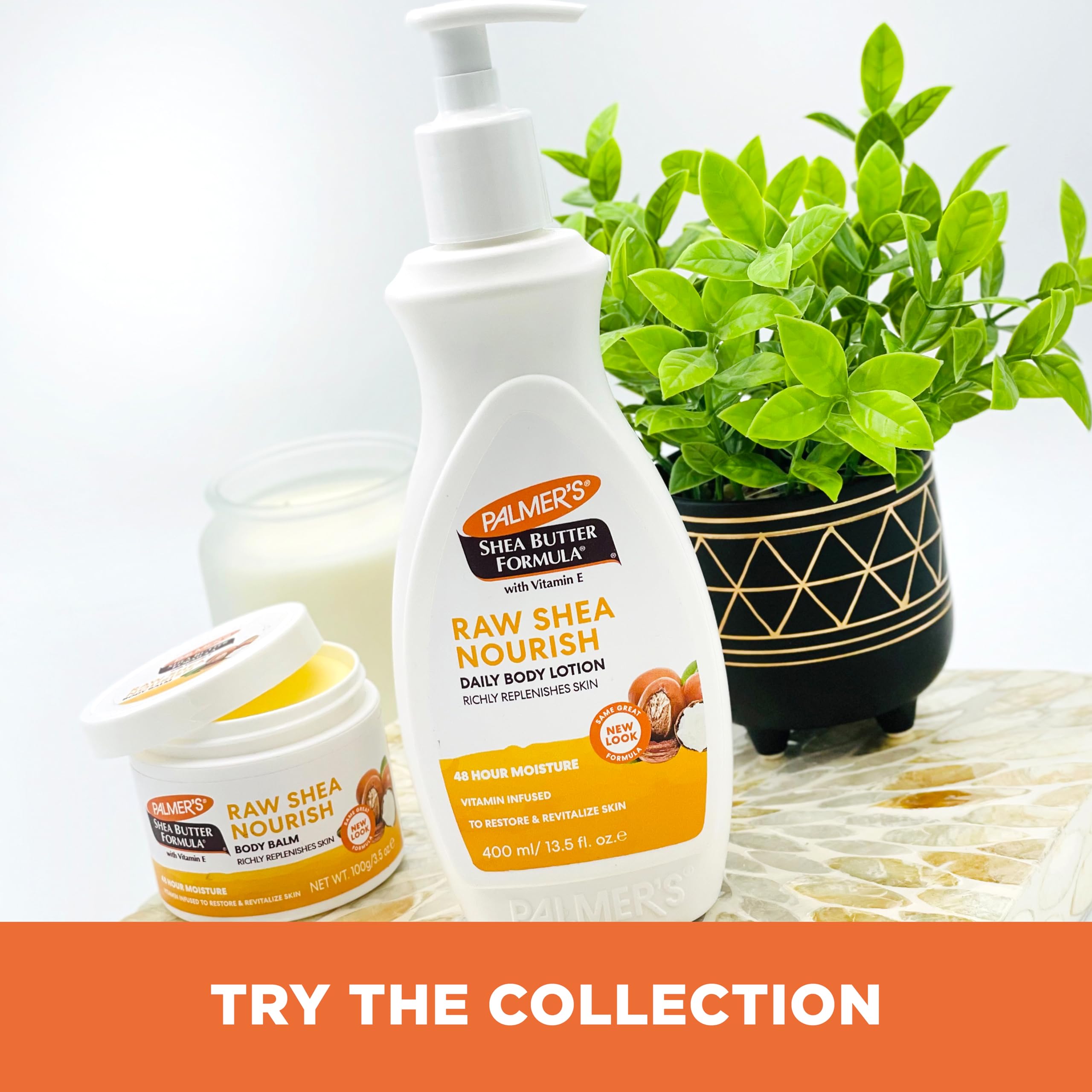 Palmer's African sourcing note emphasizes plant-based skincare