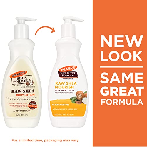 Palmer's Shea Lotion label close-up highlights natural ingredients