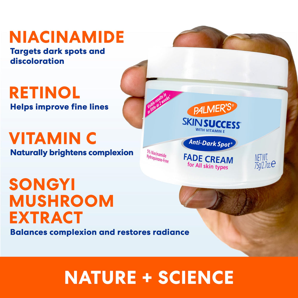 Hands apply Palmer's cream as part of a routine