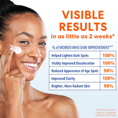 Vitamin E and Niacinamide ingredients visible on packaging for brightness