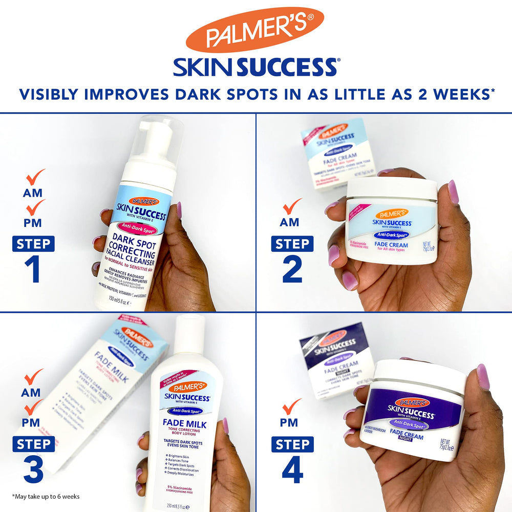Palmer's Skin Success Eventone, frasco cercano, limpieza suave para piel sensible y cicatrices de acné