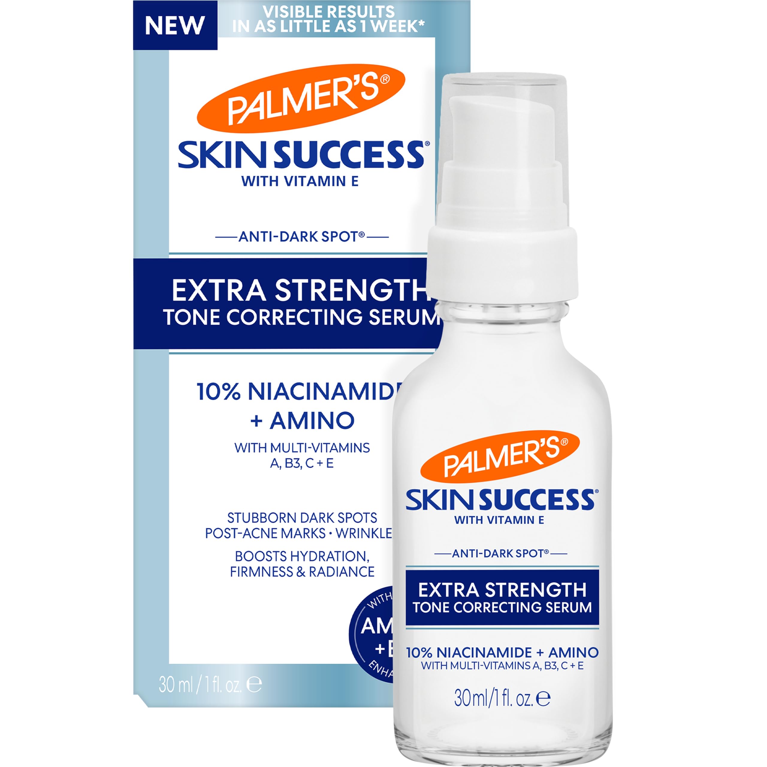 Palmer's Skin Success Serum tono correcto facial, ilumina la piel y unifica el color