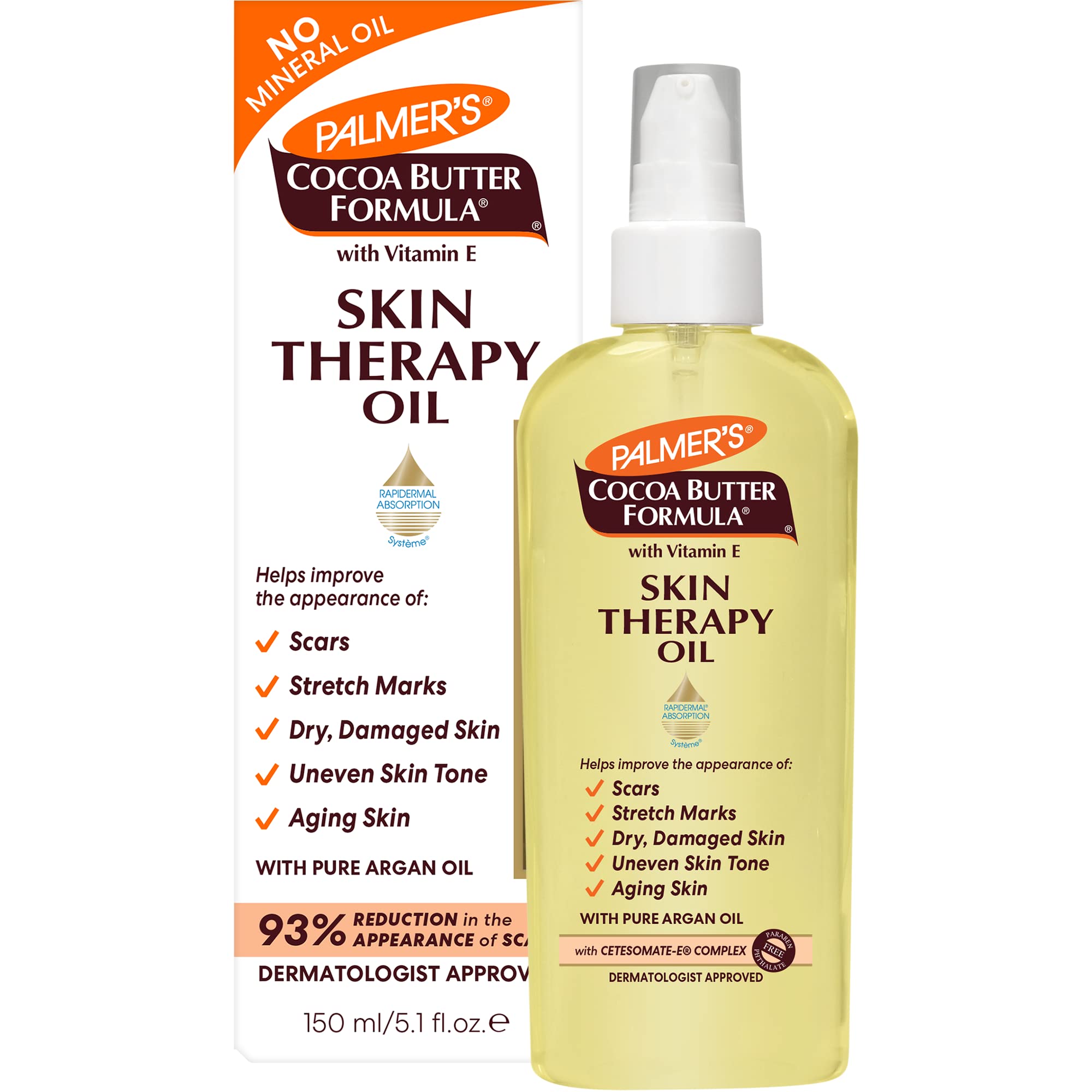 Palmer's Skin Therapy Oil bottle close-up highlighting deep hydration.
