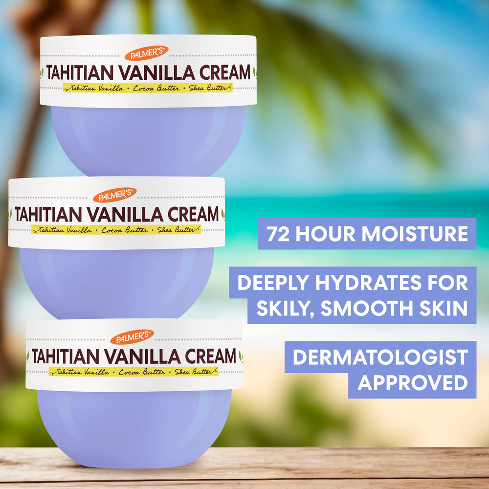 Aroma de vainilla tahitiana en Palmer's para una experiencia sensorial suave.